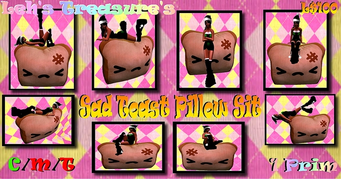{LT} Sad Toast Pillow Sit