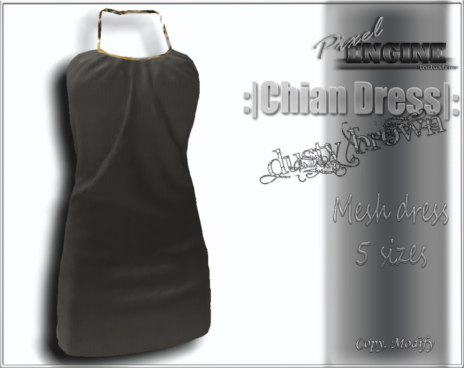 ~PIX~Chain  Dress brownMESH