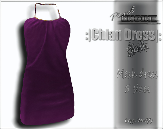 ~PIX~Chain  Dress pink MESH