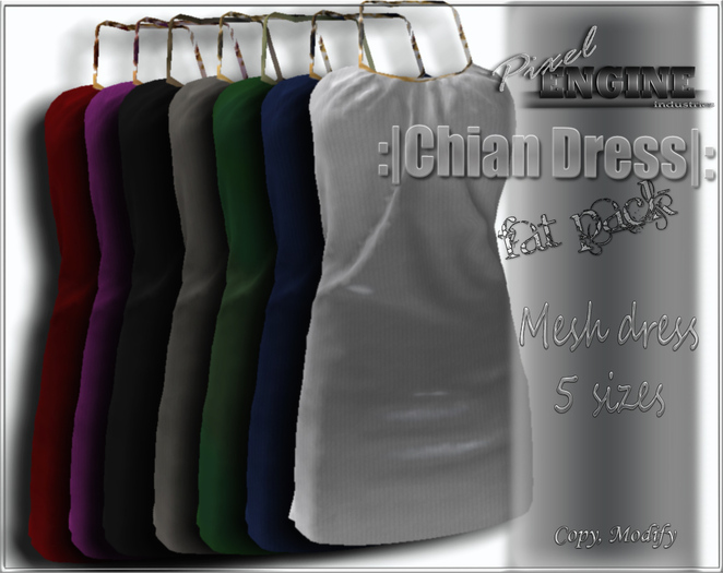 ~PIX~Chain  Dress Fat Pack MESH