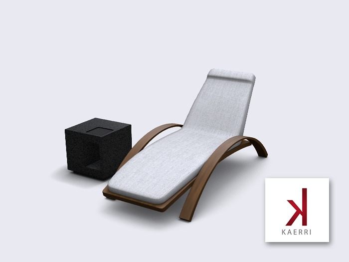 Vita Patio Lounger and Table