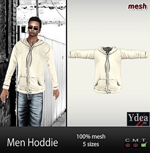 *Ydea* Men Hoddie Beige