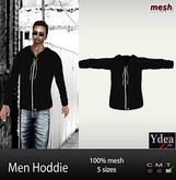 *Ydea* Men Hoddie Black