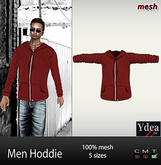 *Ydea* Men Hoddie Red
