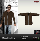 *Ydea* Men Hoddie Brown