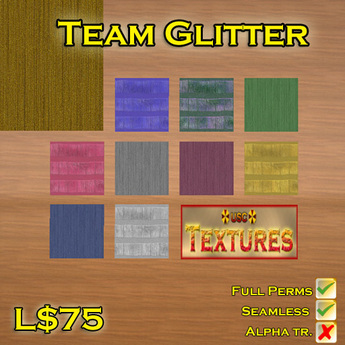 Team Texture Second Life Marketplace - USC Textures - Team Glitter