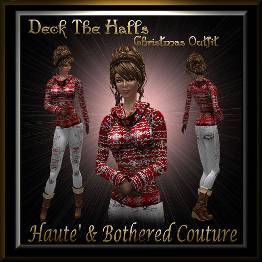 Haute' & Bothered Couture Presents:  "DECK THE HALLS" Pant Set