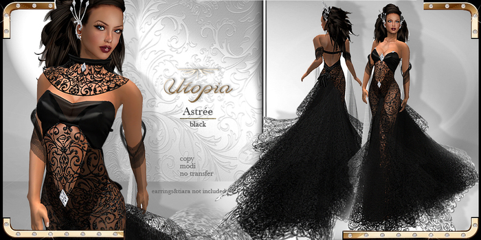Utopia Astree black - Appliers Included!