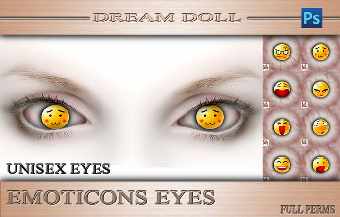 *DD* Emoticons Eyes Template PSD