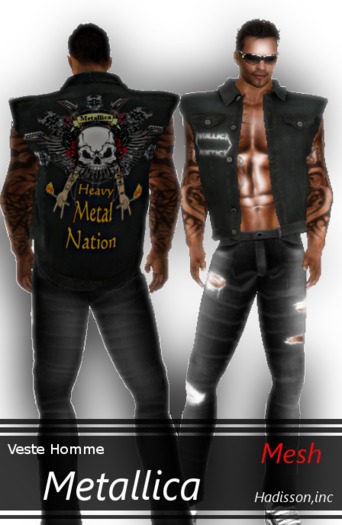 Veste homme Metallica mesh,HADISSON,INC
