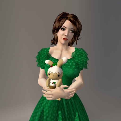 Plum Pudding Bunny Animated Plushie