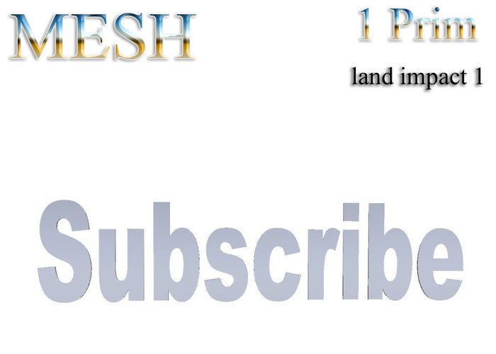 T-3D Creations [Subscribe] MESH - Full Perm