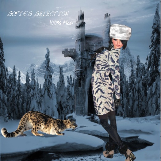 <S> Mesh_Autumn Dress (Leopard)