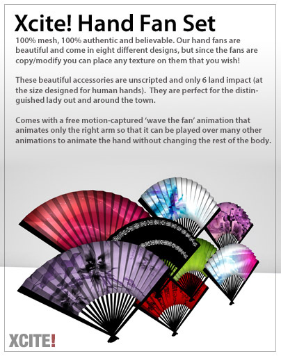 Xcite! Hand Fan Set