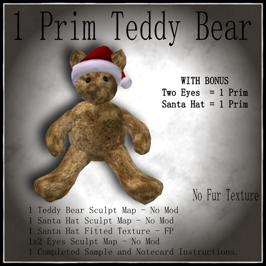 1 PRIM TEDDY BEAR KIT  -  BOXED