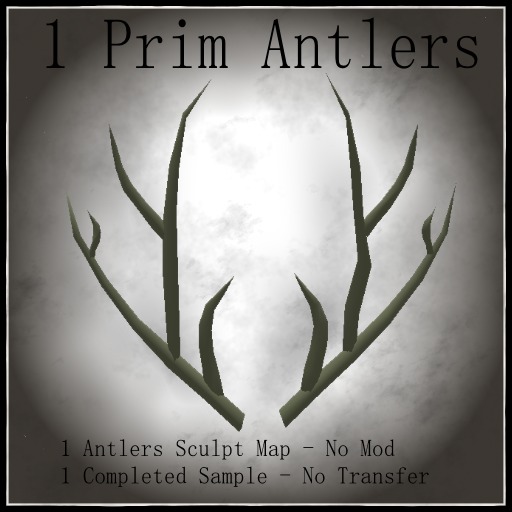 1 Prim Antlers-  BOXED