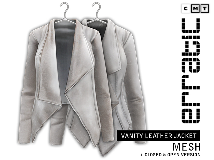 erratic / vanity - leather jacket / dirty white