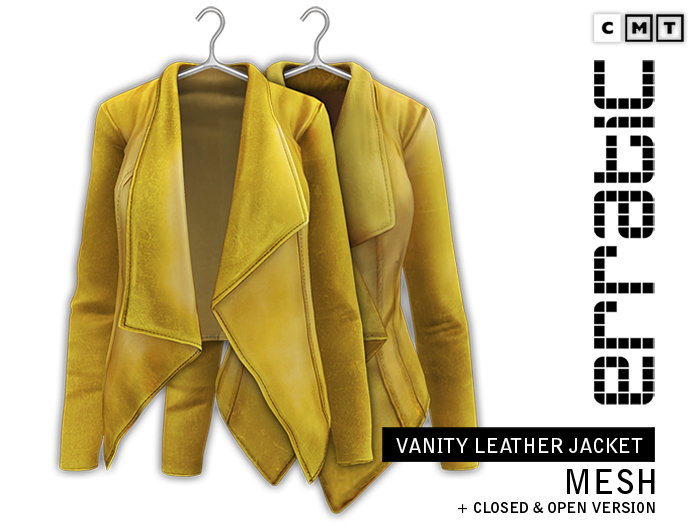 erratic / vanity - leather jacket / yellow