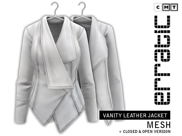 erratic / vanity - leather jacket / white