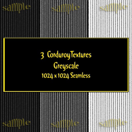 Seamless Corduroy Greyscale