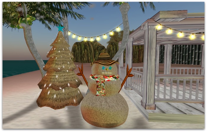 xmas island decor set