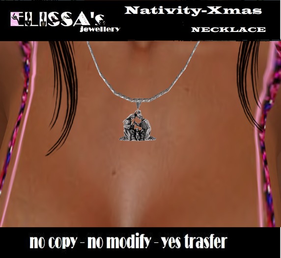 Xmas Necklace Nativity
