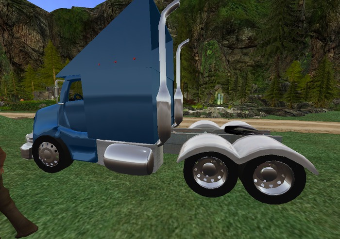 Semi Long Hauler with Sleeper  Cuddle Bed 