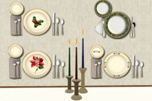 Greenwood Candles - Trio in Holiday Colors