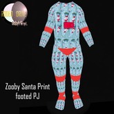 Zooby Baby Santa Print PJ