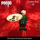 Peeps Animated Cookie Tray Elf Copy Christmas Decoration