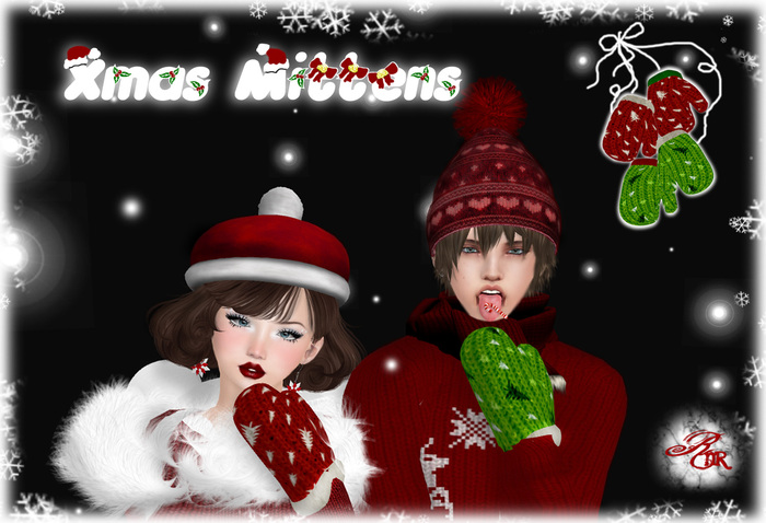 [RnR] Mesh Rigged Xmas Mittens
