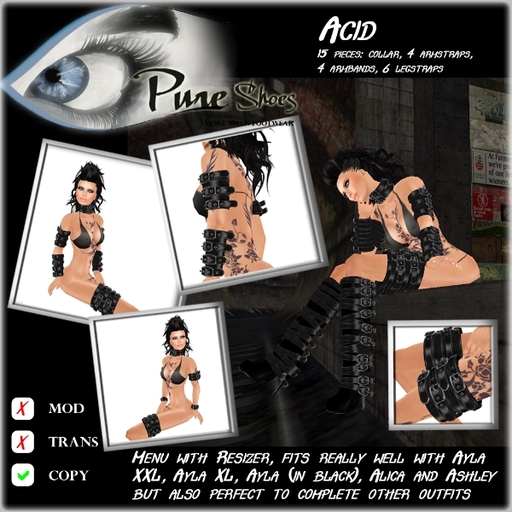 << PURE >> Pure Shoes/Accessories - Acid [inworld price 99L$]