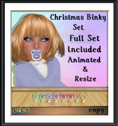 {PiP} Christmas Binky Bulb Round Set