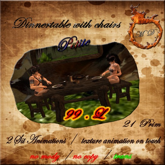 .:MD:. Dinnertable with chairs ( box )