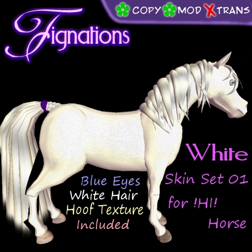 *Fig* White Horse Texture Kit 01 M/C