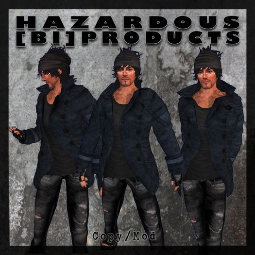 :[HBP]: Mesh Buttoned Jacket w/ Shirt (Blue/Black)