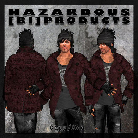 :[HBP]: ARCANE - Mesh Buttoned Jacket w/ Shirt (Red/Black)
