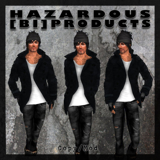 :[HBP]: Mesh Buttoned Jacket w/ Shirt (Blue/White)