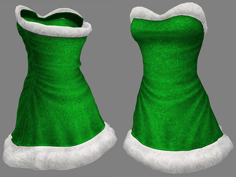green baby christmas dress