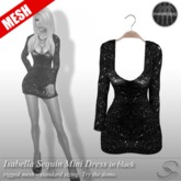 [Stellar] Isabella Sequin Mini Dress in black
