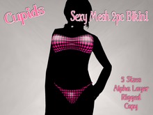 *CUPIDS* SEXY MESH BIKINI Harlequin