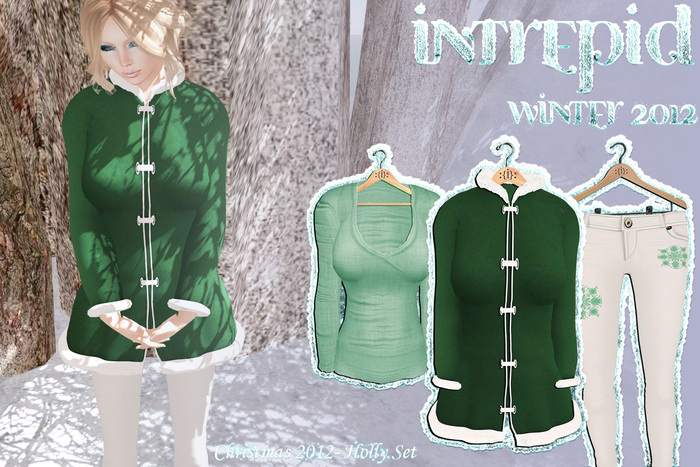 Intrepid:: White Christmas- Holly Green