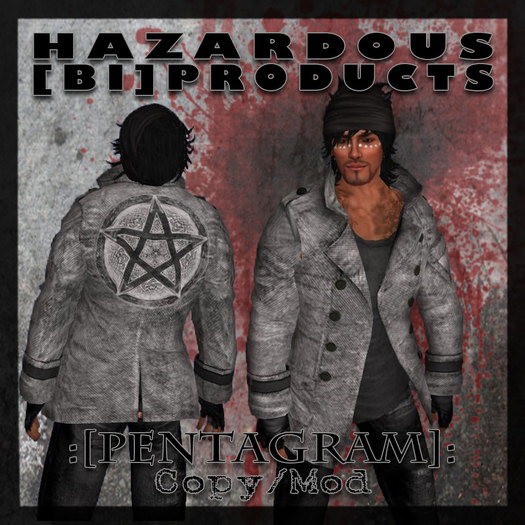 :[HBP]: PENTAGRAM - Mesh Buttoned Jacket w/ Shirt (Gray/Black)