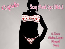 *CUPIDS* SEXY MESH BIKINI  Valentine Love