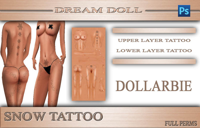 *DD* Snow Tattoo Template PSD ''DOLLARBIE''
