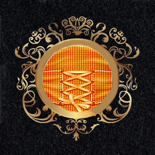 !DnL Designs Ashlyn Laced tank & Short -Orange