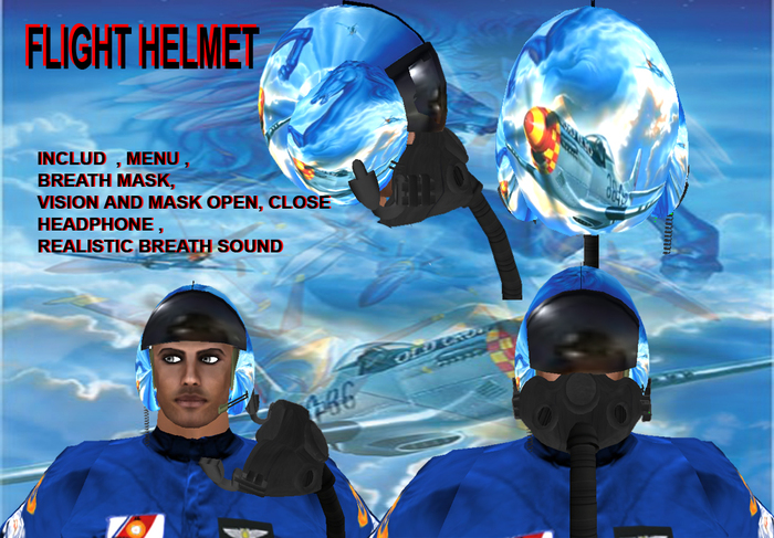 Pilot Helmet P-51 Mustang 