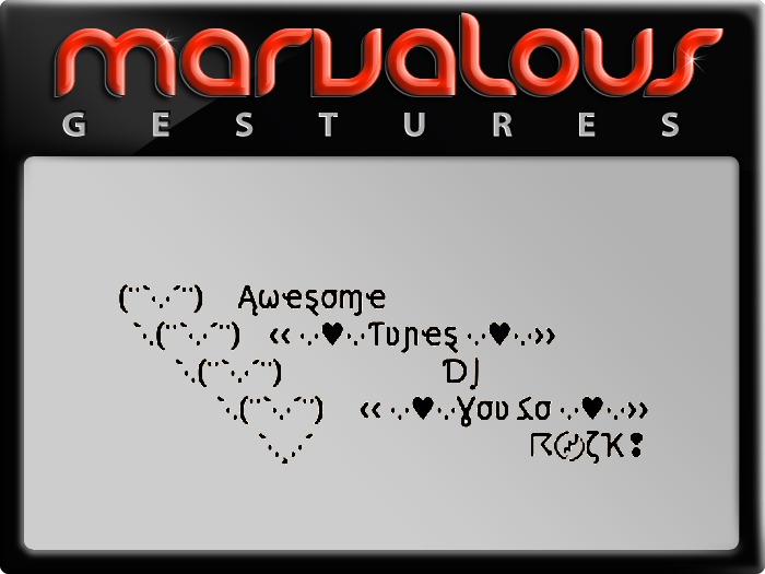 AWESOME TUNES DJ GESTURE