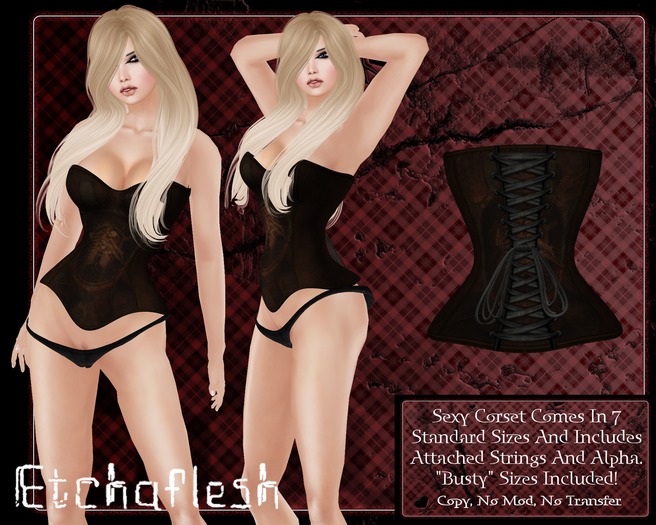 [Etchaflesh] Rusted Inside Overbust Corset