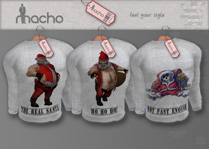 .::Macho::. Christmas sweaters (3 versions)